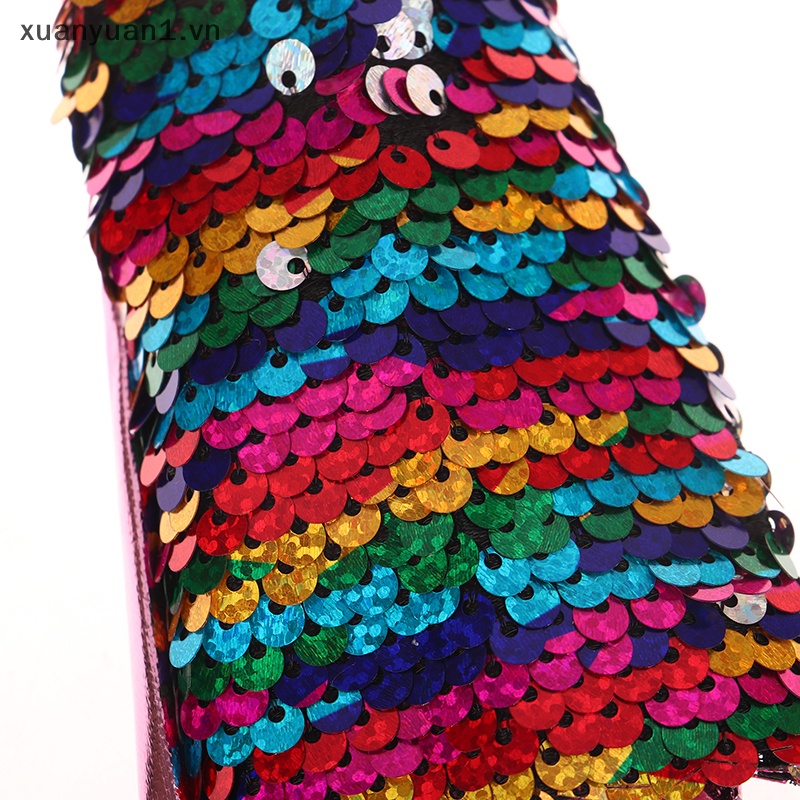 Chân Váy Đuôi Cá Dài Đính Kim Sa Lấp Lánh 11.8 Inch