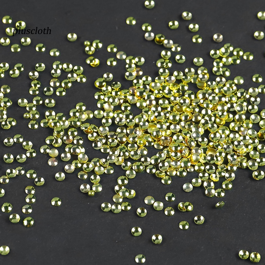 Set 1000 Hạt Kim Loại Tròn Trang Trí Móng Tay / Điện Thoại DIY