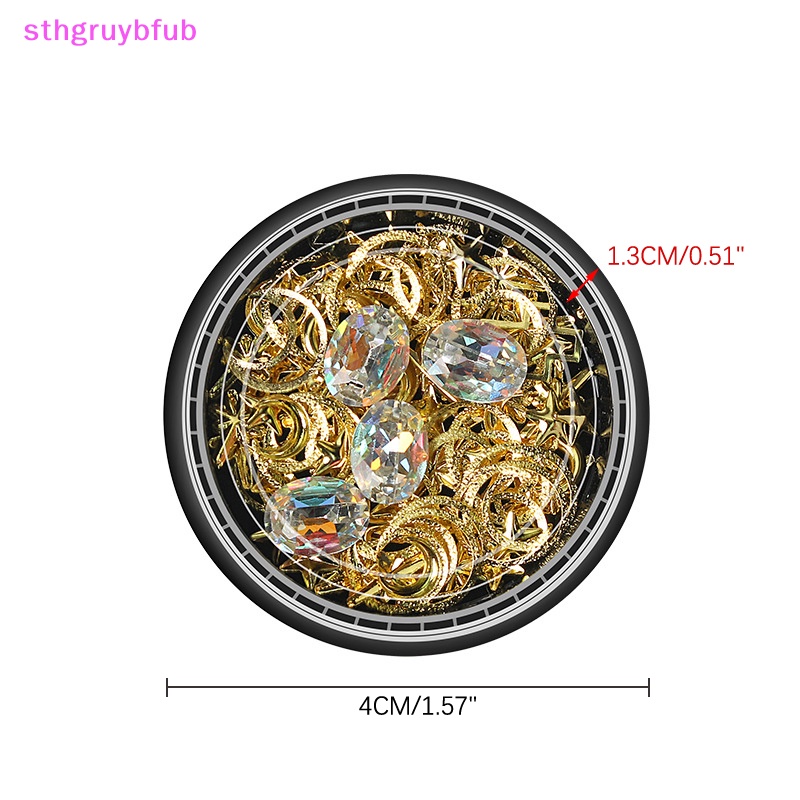 Hộp Sequin Hình Trăng Sao Trang Trí Móng Tay Nghệ Thuật