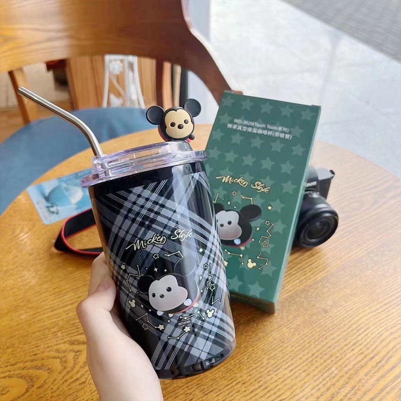 Bình Nước Giữ Nhiệt Bằng Thép Không Gỉ Họa Tiết Hoạt Hình Sanrio