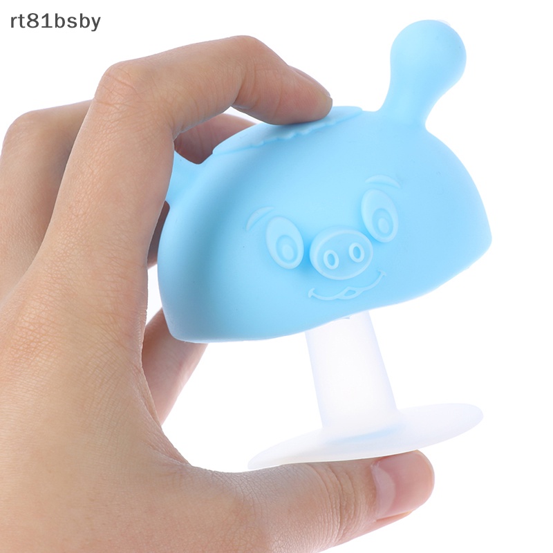 Đồ Chơi Gặm Nướu Hình Nấm Hoạt Hình Bằng Silicon Dành Cho Bé