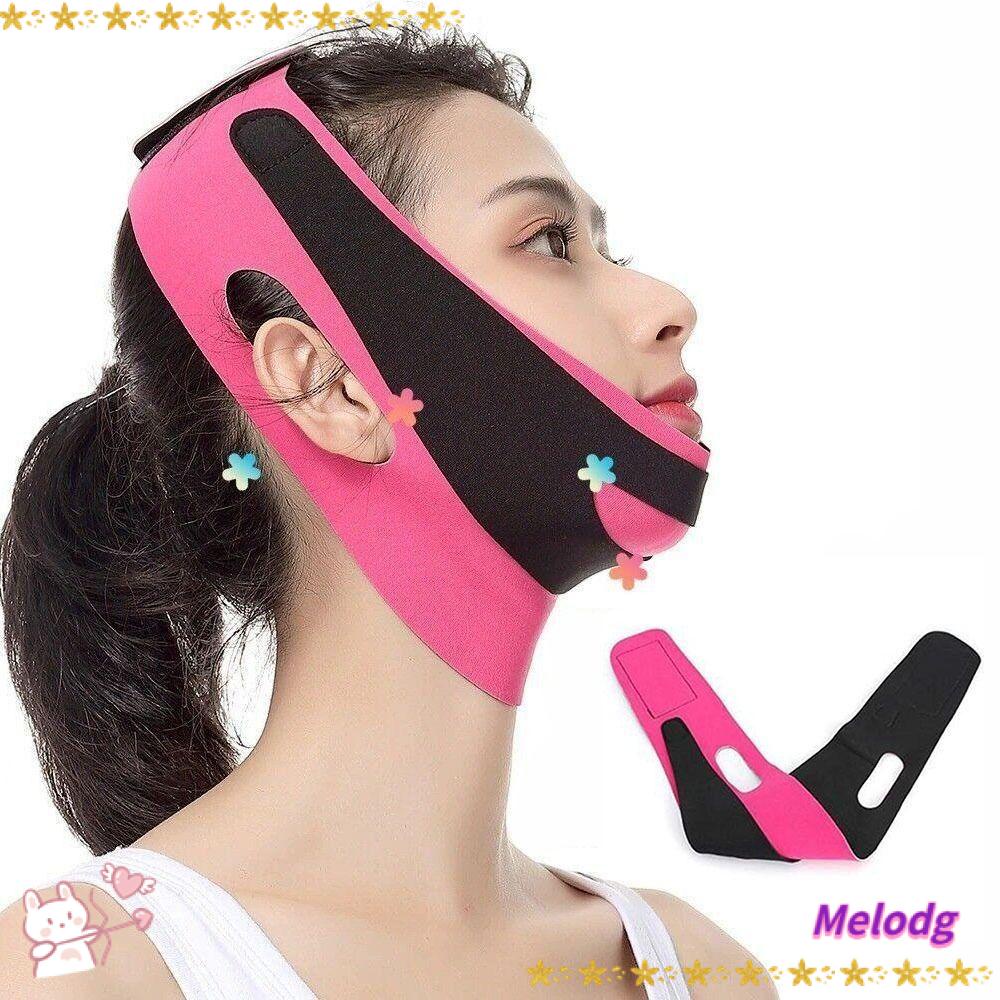 MELODG Băng Quấn Mặt Co Giãn Thoáng Khí Định Hình Khuôn Mặt Chữ V