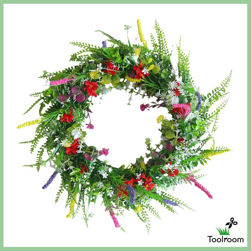 Vòng Hoa Nhân Tạo Treo Cửa Trước Trang Trí Tiệc Cưới