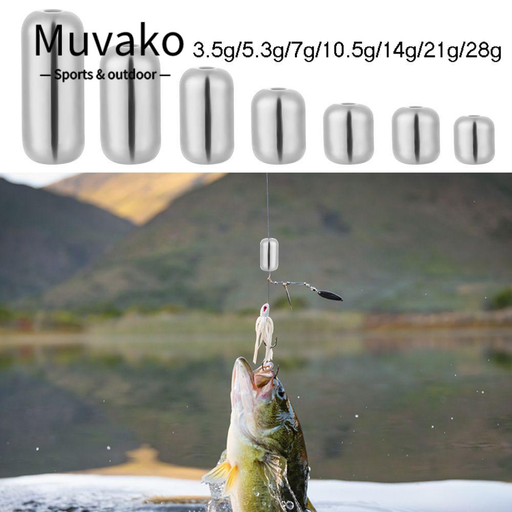 MUVAKO Đầu Nối Móc Câu Cá Bằng Vonfram Chất Lượng Cao 3.5g - 28g