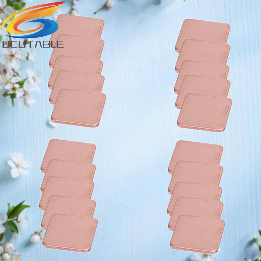 Set 20 Miếng Đệm Tản Nhiệt 15mmx15mm 0.3mm Sang 2mm Cho Laptop