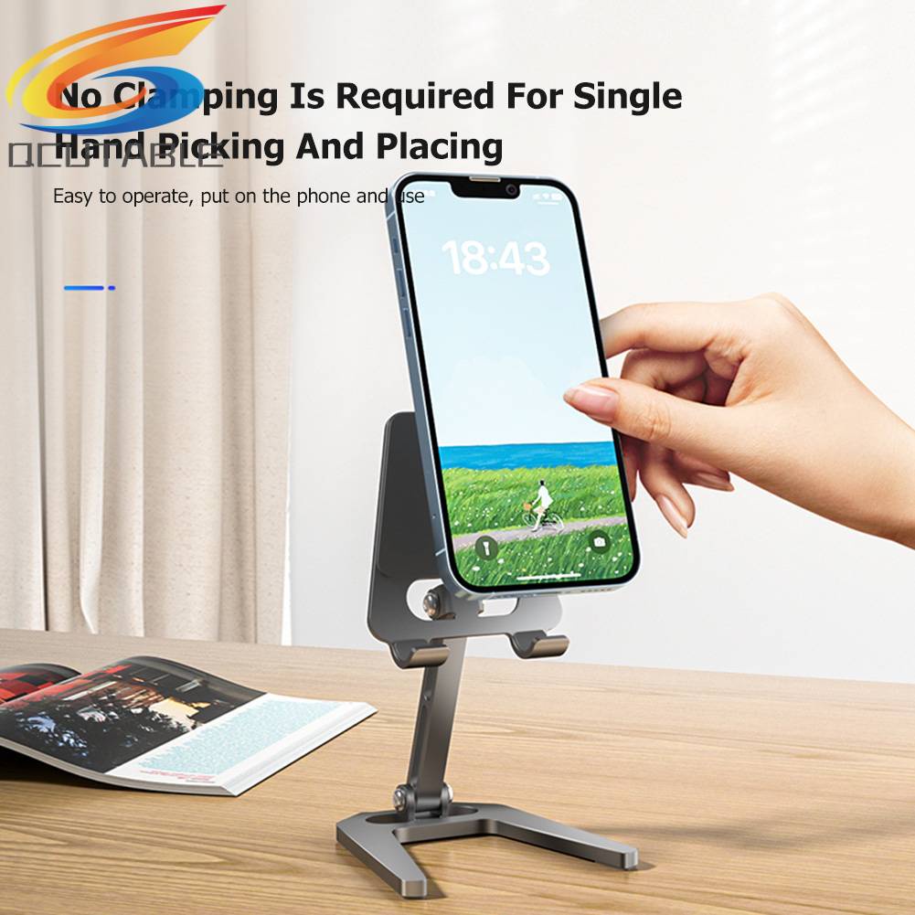 Giá Đỡ Điện Thoại / Máy Tính Bảng Để Bàn Có Thể Gập Lại Cho lphone 14 Pro / iPad