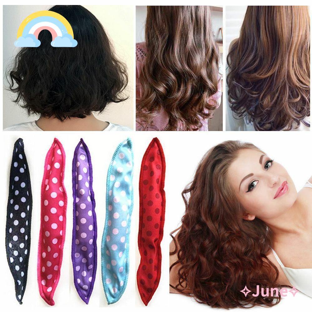 JUNE Bộ 10 Miếng Xốp Uốn Tóc Thiết Kế Nhỏ Gọn Tiện Dụng