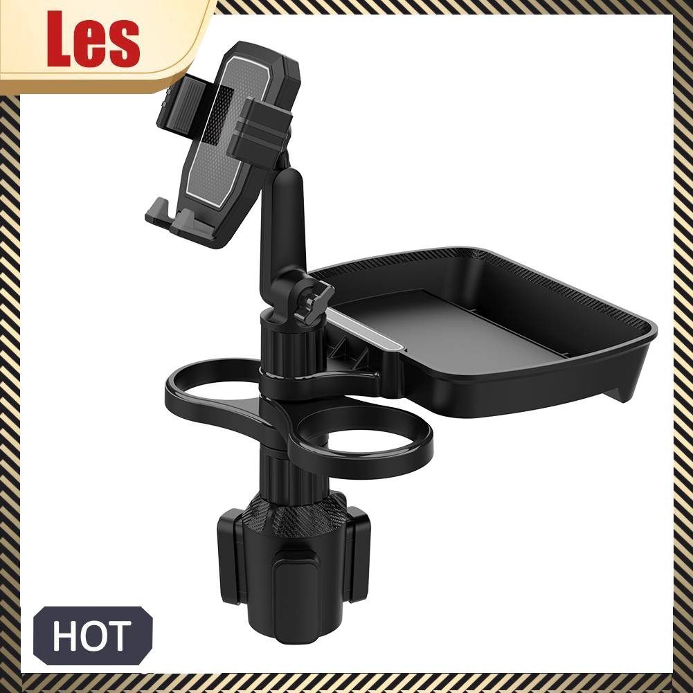 Giá Đỡ Điện Thoại / Cốc Nước 4 Trong 1 Xoay 360 Độ Tiện Dụng Cho Xe Hơi