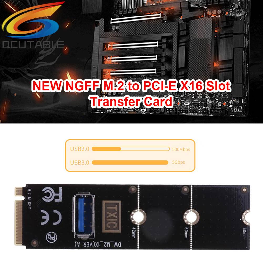 Card ChuyểN ĐổI M.2 NGFF Sang PCI Express X16 USB3.0 5Gbps