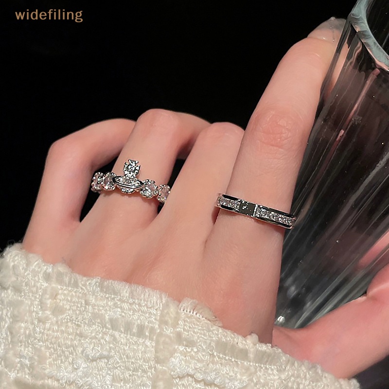 Nhẫn Hở Bằng Hợp Kim Đính Đá Zircon Cổ Điển Thời Trang Cho Nữ