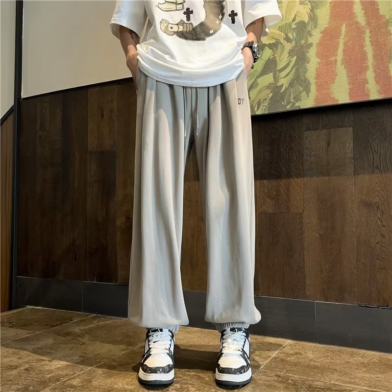 Quần Jogger Màu Trơn Đơn Giản Phong Cách Mỹ Cho Nam