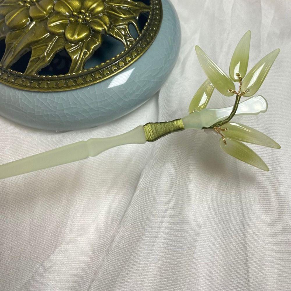 Epoch Trâm Cài Tóc Hình Chiếc Lá Bằng Acrylic Phong Cách Cổ Điển Dành Cho Nữ