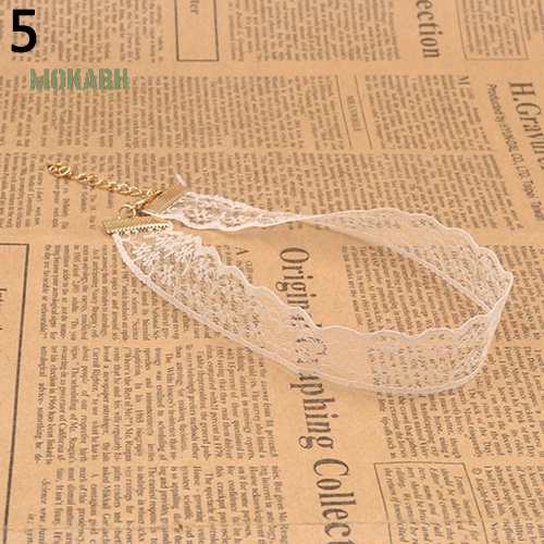 [Mok Abh] Vòng Cổ Choker Ren Phong Cách Gothic Punk