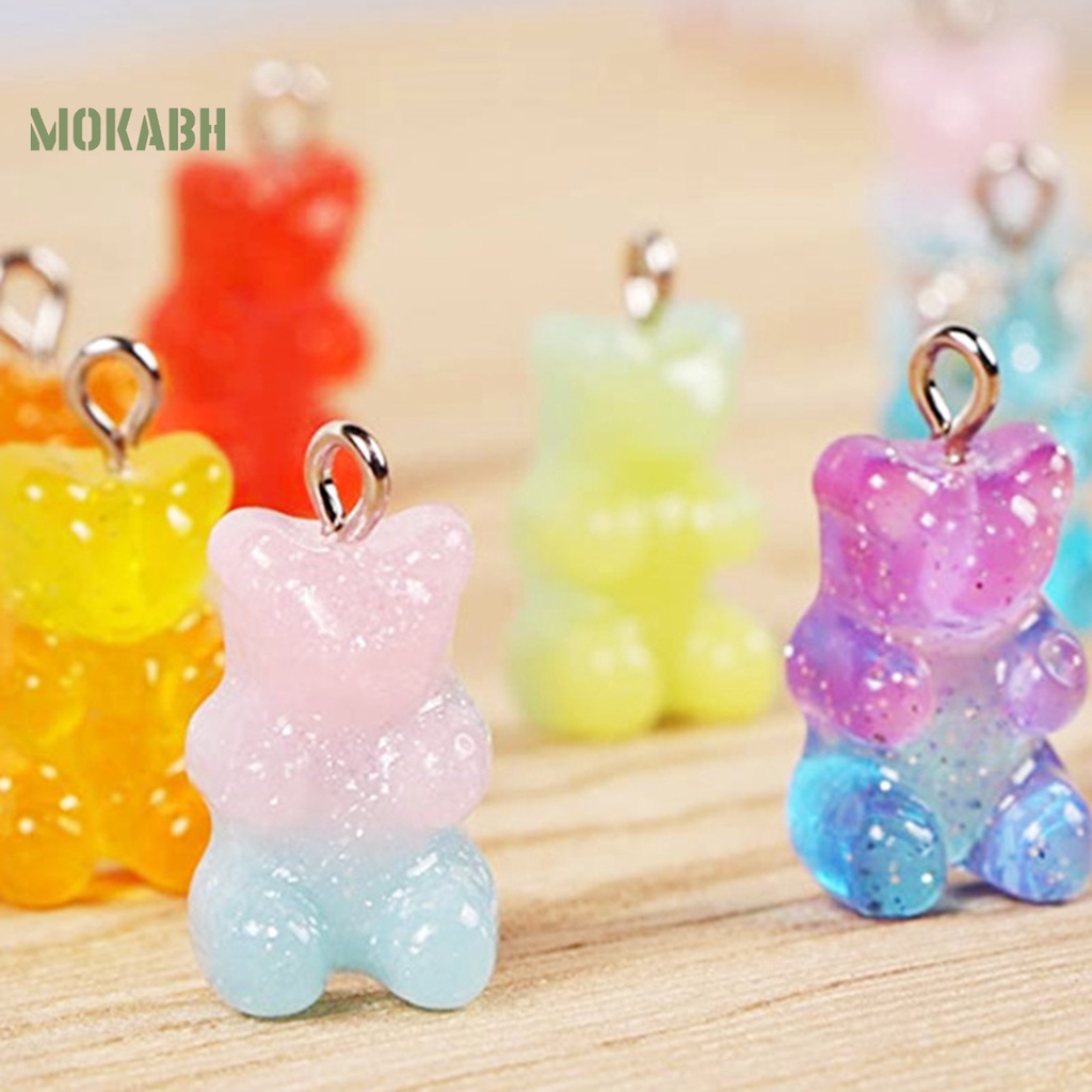 Vòng cổ Kim Loại Mặt Hình Gấu Hoạt Hình Màu Kẹo Ngọt Dễ Phối Đồ Chống Dị Ứng Thời Trang Cho Nữ