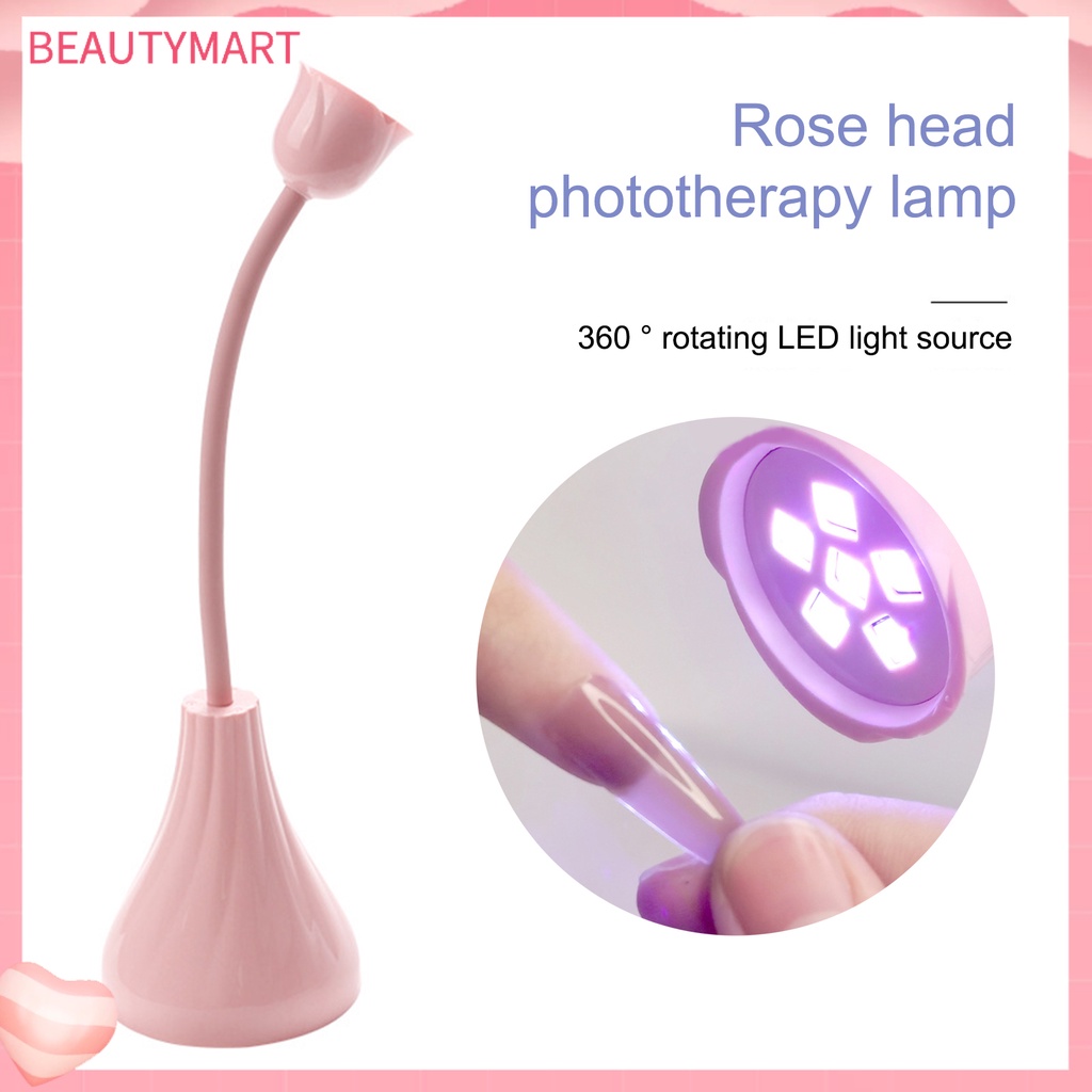 Đèn Sấy Khô Móng Tay Nhanh Chóng Nhẹ Nhàng Hình Lọ Hoa Mini Không Dây Cho Nữ