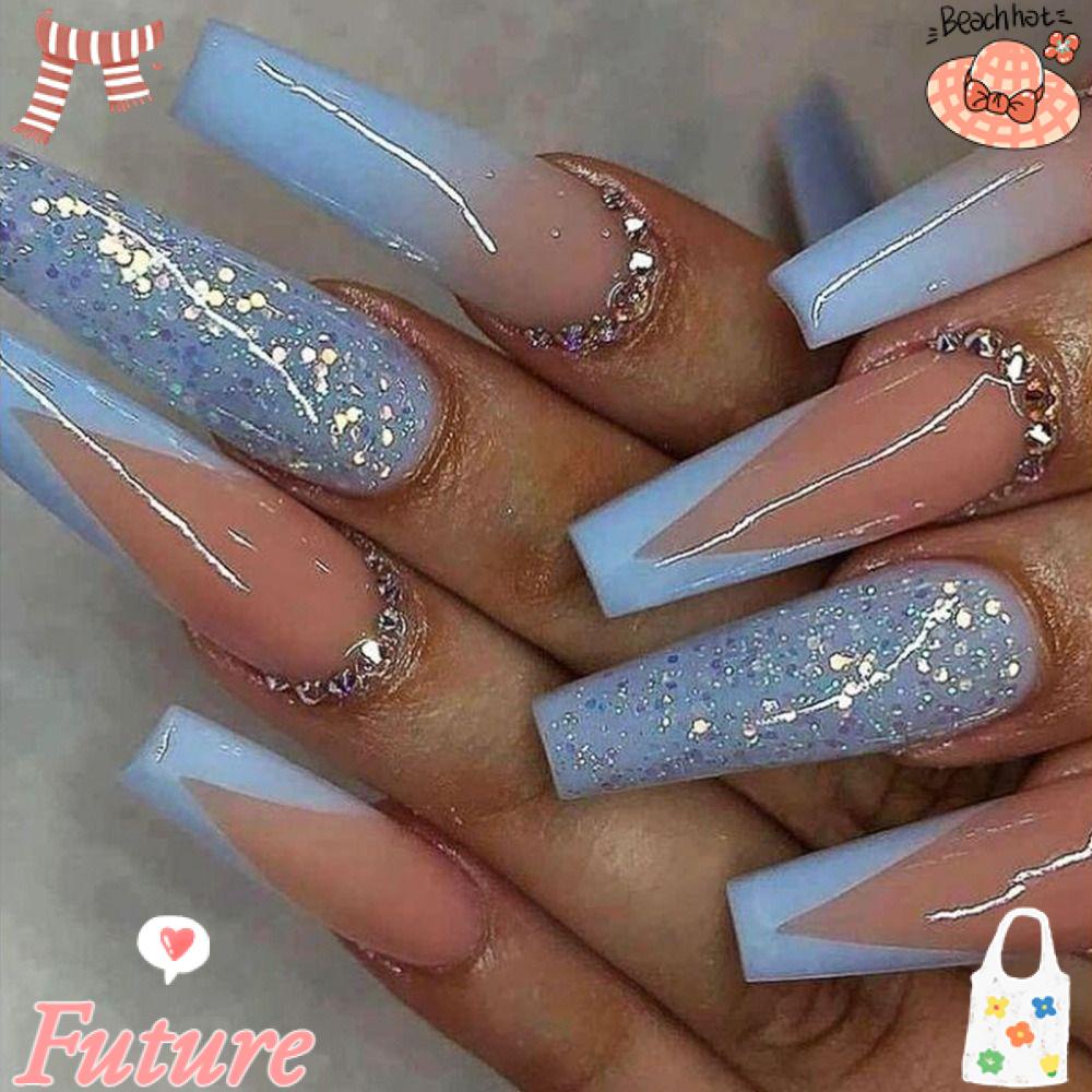 Móng Tay Giả Dáng Dài Thời Trang Có Thể Tháo Rời Cho Nữ