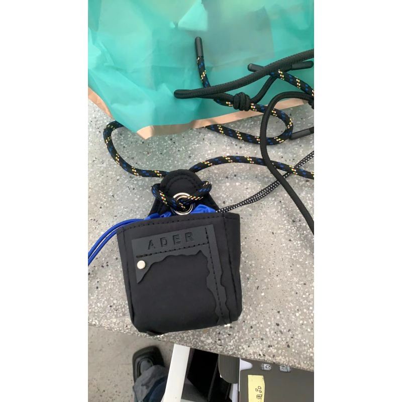 Túi adererror mini phối dây rút phong cách Nhật Bản đựng tai nghe thời trang