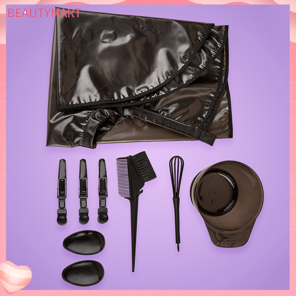 1 Bộ Dụng Cụ Nhuộm Tóc Bằng Silicone Chống Thấm Nước Kèm Nón Tai Tiện Lợi