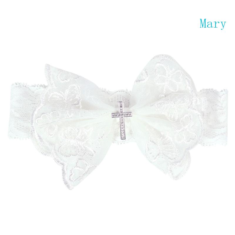 Băng Đô Turban Phối Ren Đính Đá Xinh Xắn Dành Cho Bé Gái