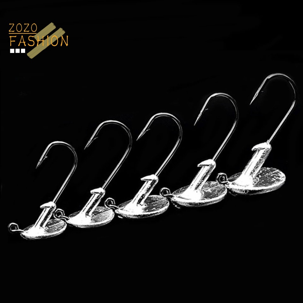 Set 5 Mồi Giả Nhử Cá Bằng Chì Mềm 3.5g 5g 7g 10g 14g Gắn Kèm Móc Câu