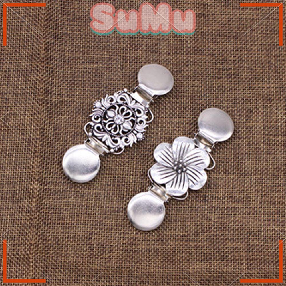 SUMU Kẹp Cài Áo Cardigan Hình Hoa Đính Đá Thời Trang Mùa Đông Mới