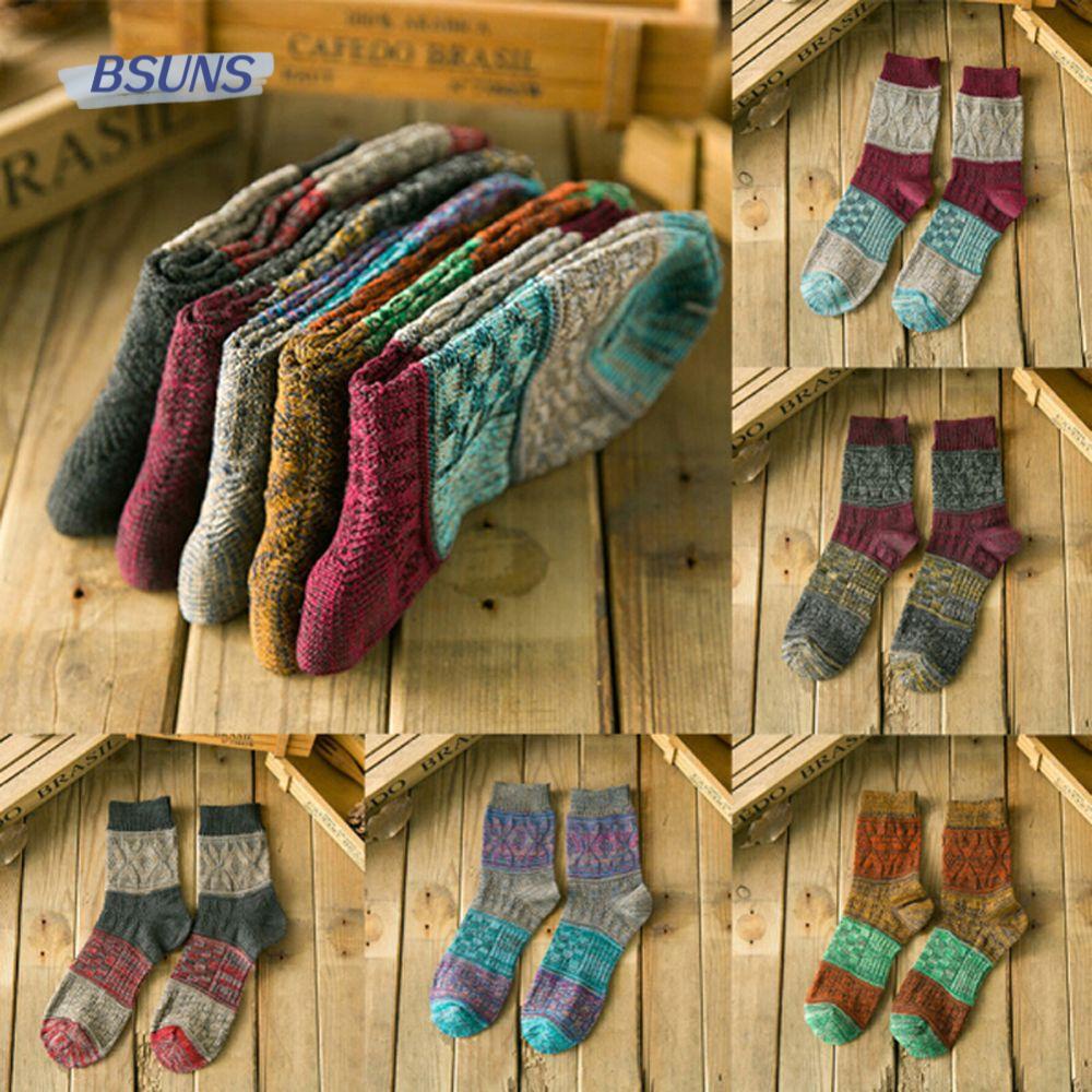 BSUNS 1 Đôi TấT Nam Kẻ SọC NhiềU MàU SắC