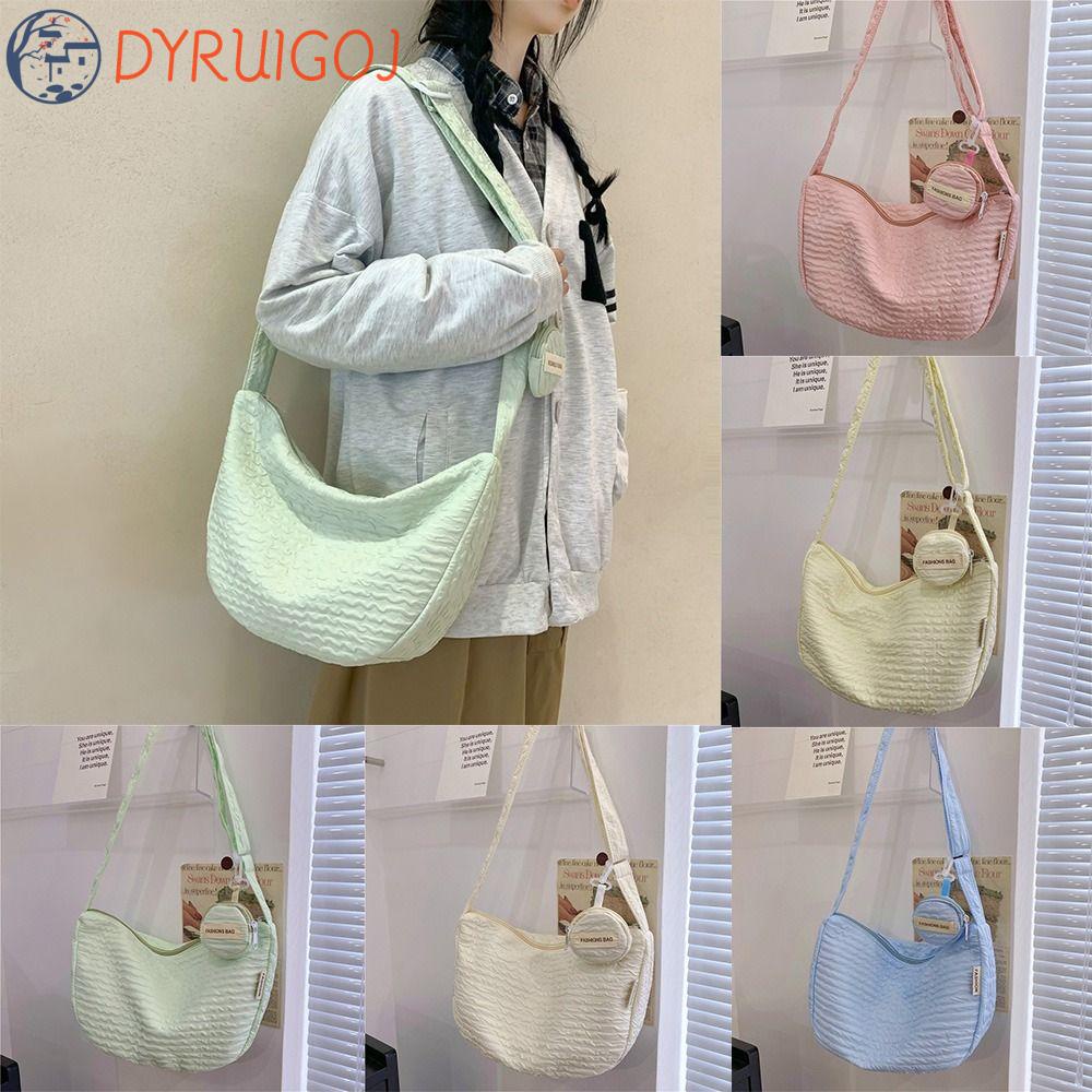 Túi Xách Đeo Chéo Vai Sức Chứa Lớn Màu Sắc Tươi Tắn Phong Cách Hàn Quốc Thời Trang Cho Nữ