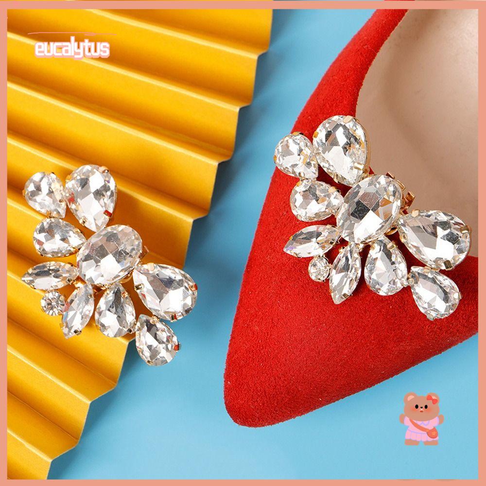 EUTUS Set 2 Phụ Kiện Kẹp Giày Cao Gót Thời Trang Cho Cô Dâu