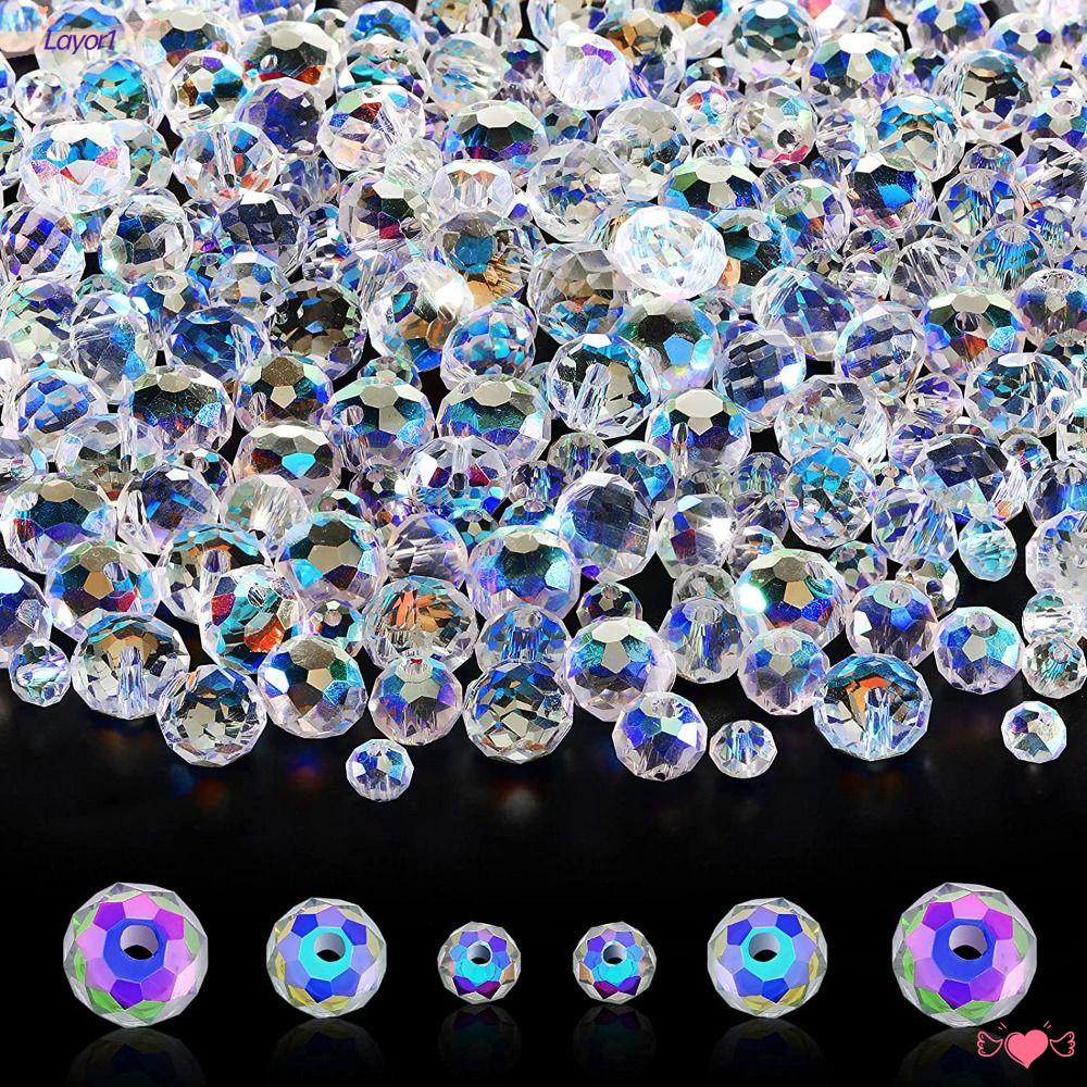 LAYOR1 Set 600 Hạt Thủy Tinh Lấp Lánh Dùng Làm Trang Sức DIY