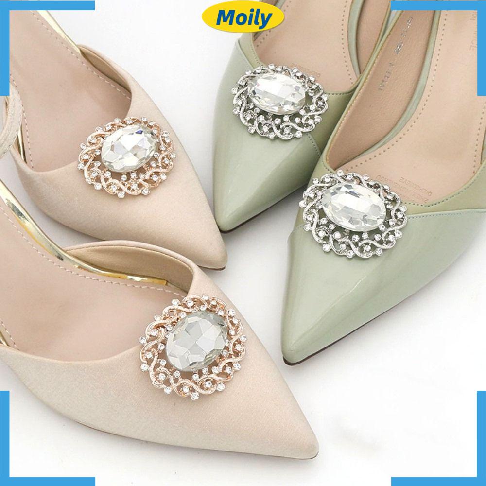 MOILYVN 1 Kẹp Giày Có Đính Đá Dùng Trang Trí Tiệc Cưới