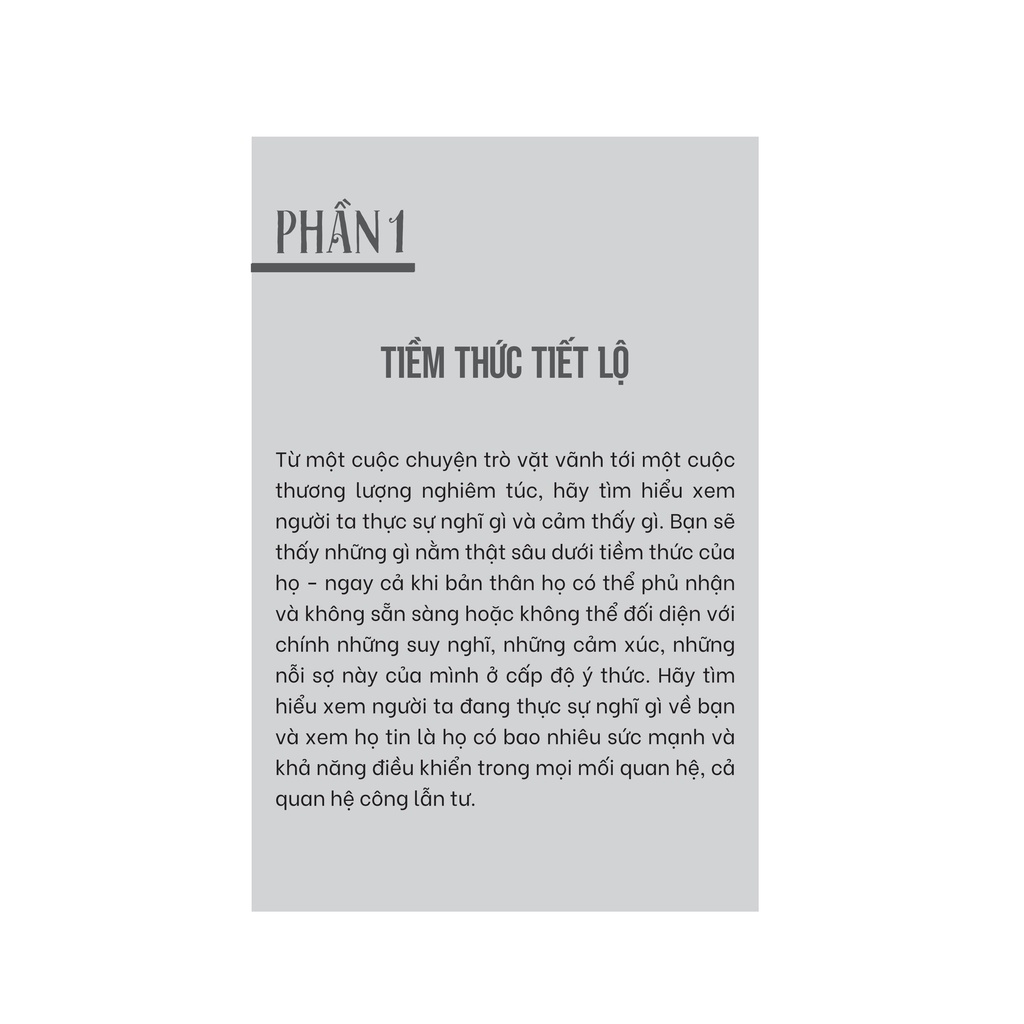 Sách Đọc Vị Tâm Trí - Khám Phá Xem Người Ta Nghĩ Gì, Muốn Gì Và Thực Sự Là Ai