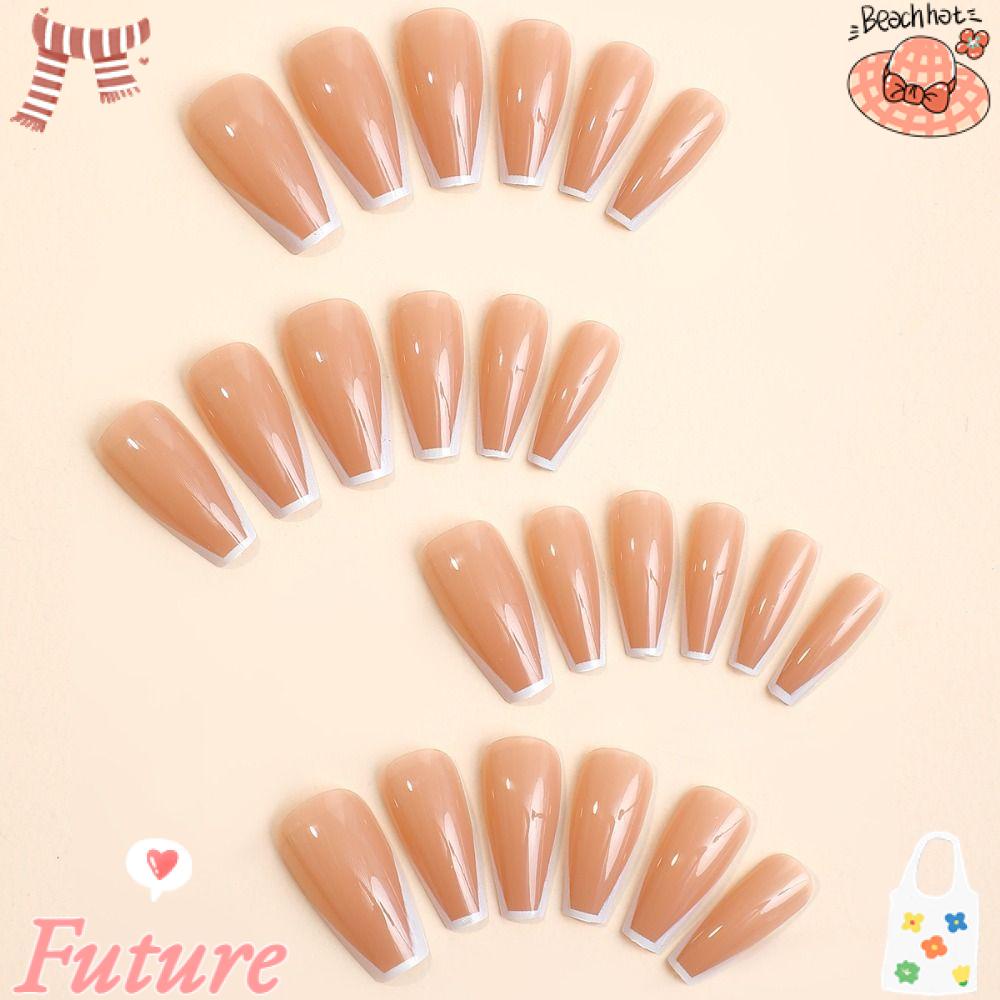 FUTURE Bộ Móng Tay Giả Đầu Vuông Có Thể Tháo Rời Che Phủ Toàn Diện Cho Nữ