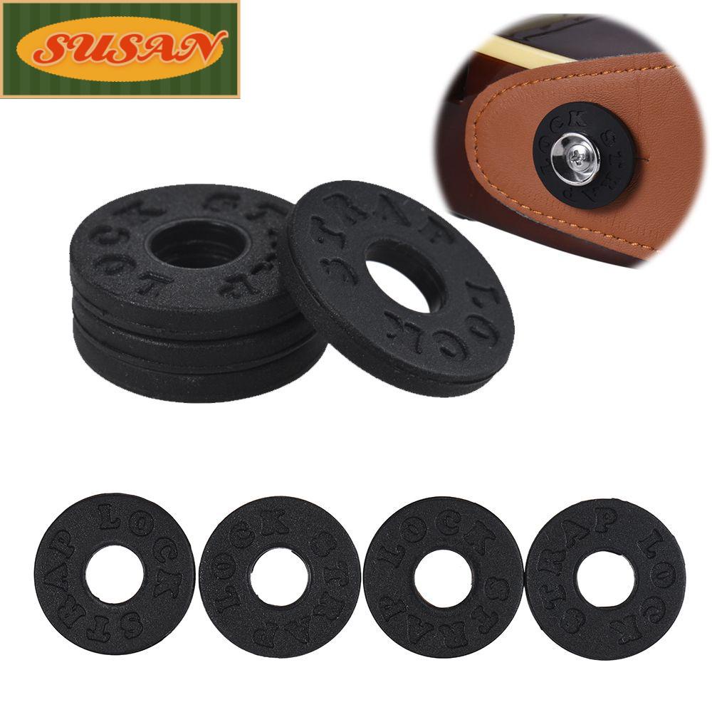 SUSANS Set 4 Khóa Dây Đeo Đàn Guitar Bằng Cao Su