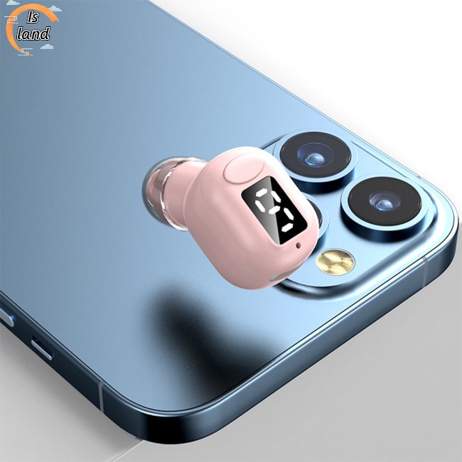 [IS] Tai Nghe Nhét Tai Bluetooth M5 Mini Vô Hình Hiển Thị Thời Gian Doanh Nhân Hd Tiếng Ồn