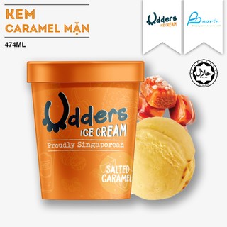  Kem caramel mặn UDDERS - Udders salted caramel ice cream (100ML/474ML)