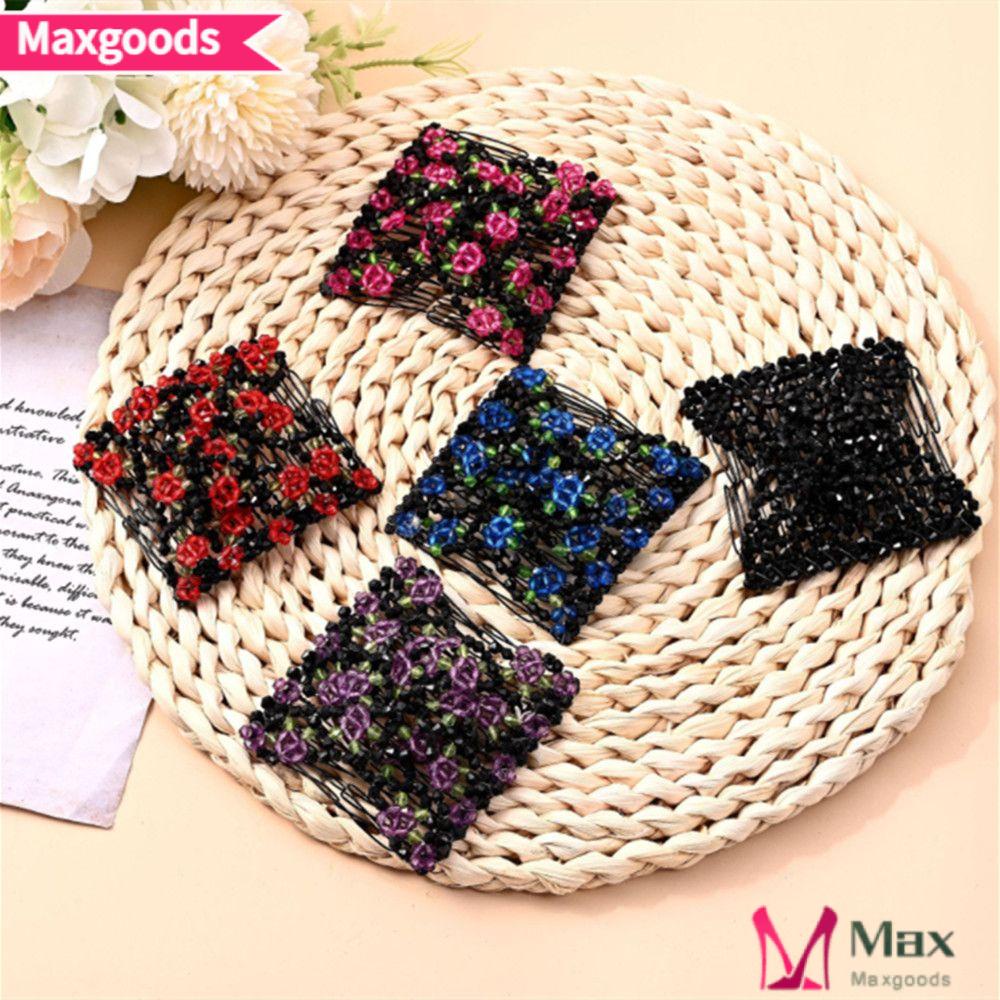 MAXG Lược Cài Tóc Đính Hạt Dễ Thương Cho Nữ