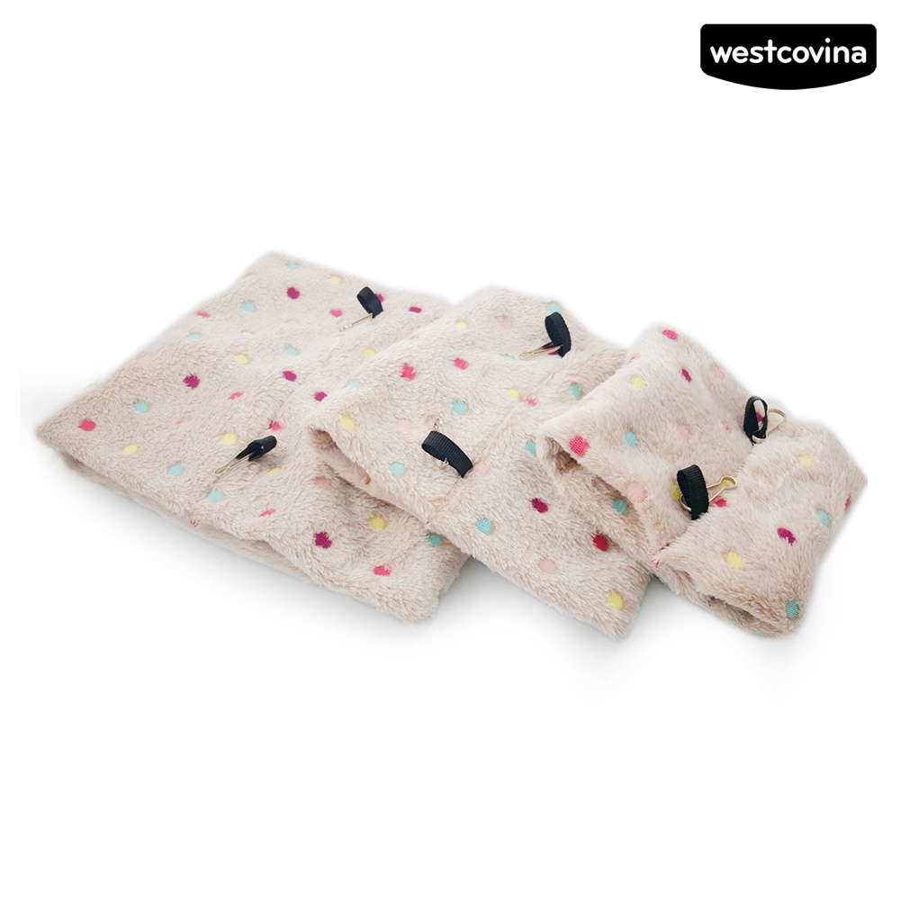 [WST]♞Võng Treo Vải Lông Mềm Ấm Áp Họa Tiết Chấm Bi Cho Chim Vẹt