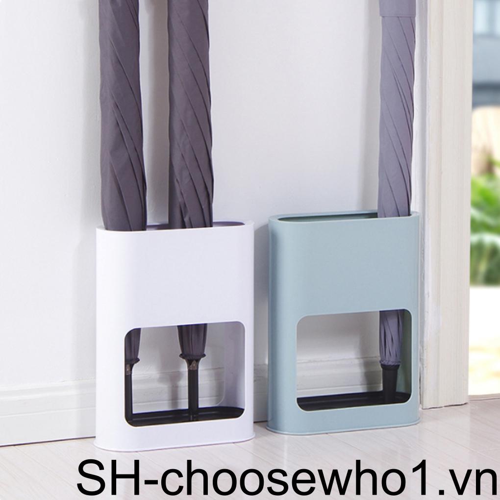 Giá Đỡ Dù Che Mưa 4 Ngăn Bằng ABS Màu Trơn Chống Trượt Tiện Dụng