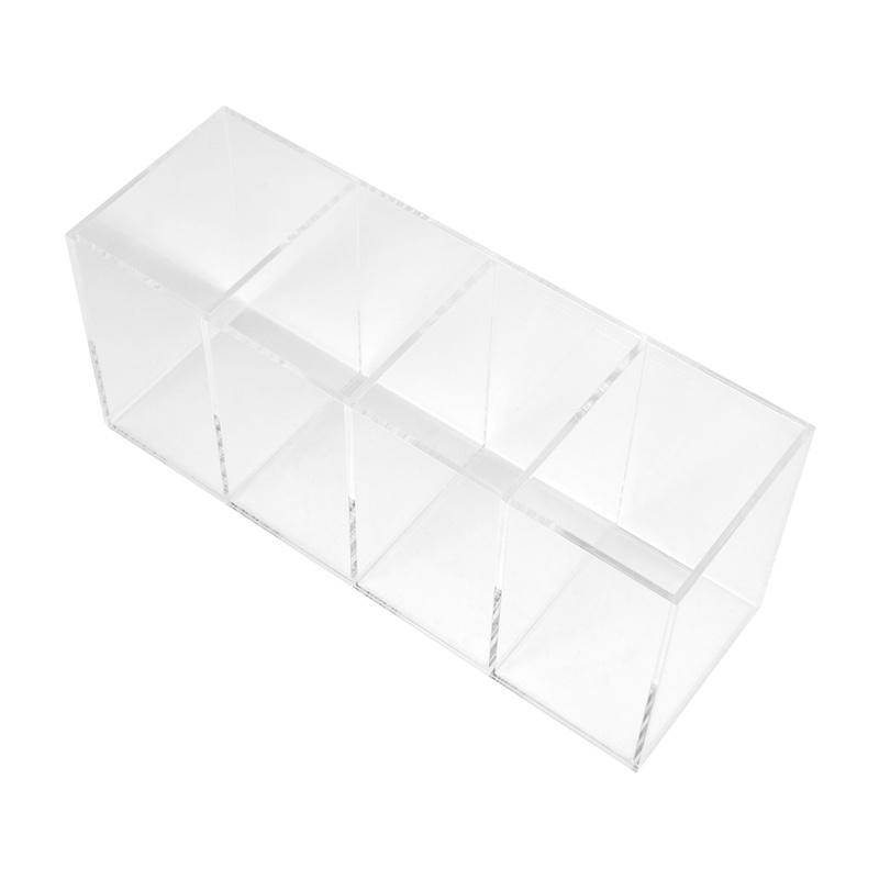 Giá Đỡ Cọ Trang Điểm Bằng Acrylic Trong Suốt Đa Năng Tiện Dụng