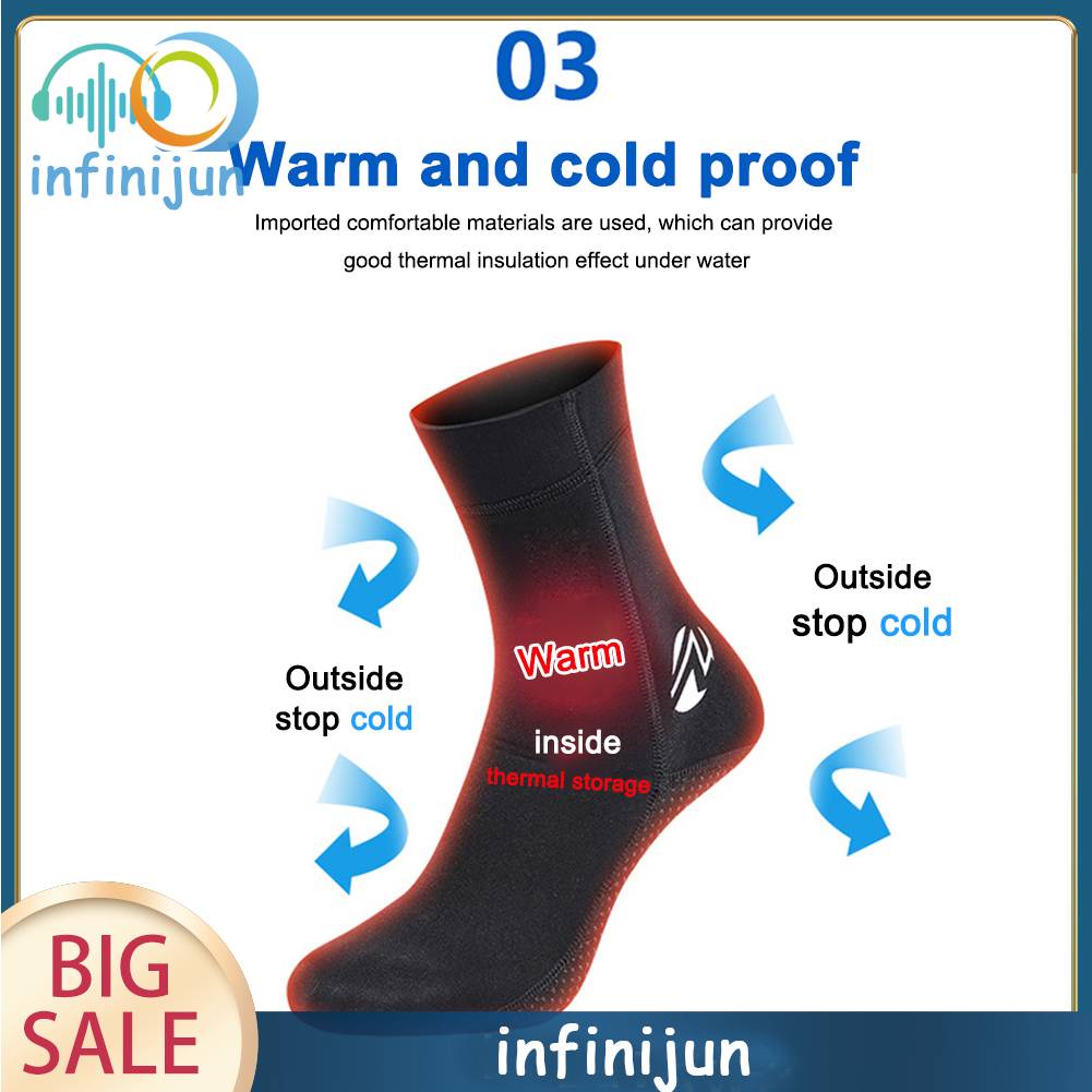 Tất Lặn Dày 3mm Giữ Ấm Cho Nam Nữ