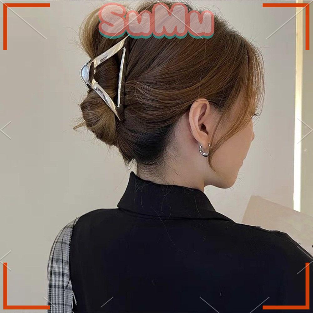 SUMU Kẹp Tóc Càng Cua Hình Tam Giác Thời Trang Cho Nữ