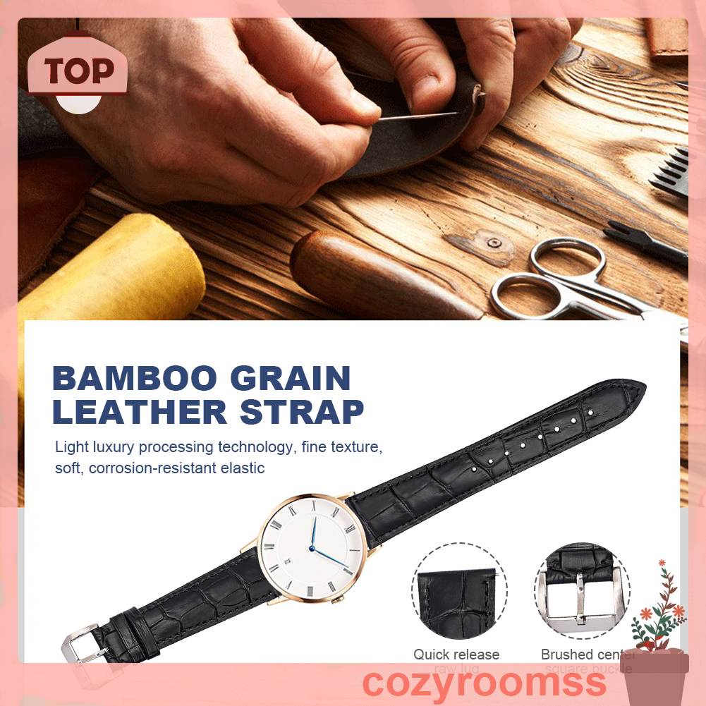 Dây Đồng Hồ Đeo Tay Thời Trang Bằng Da Dành Cho Nam Và Nữ