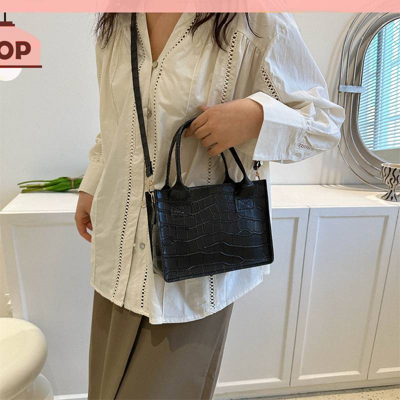 Túi Xách Da PU Họa Tiết Vân Đá Thanh Lịch Cho Nữ