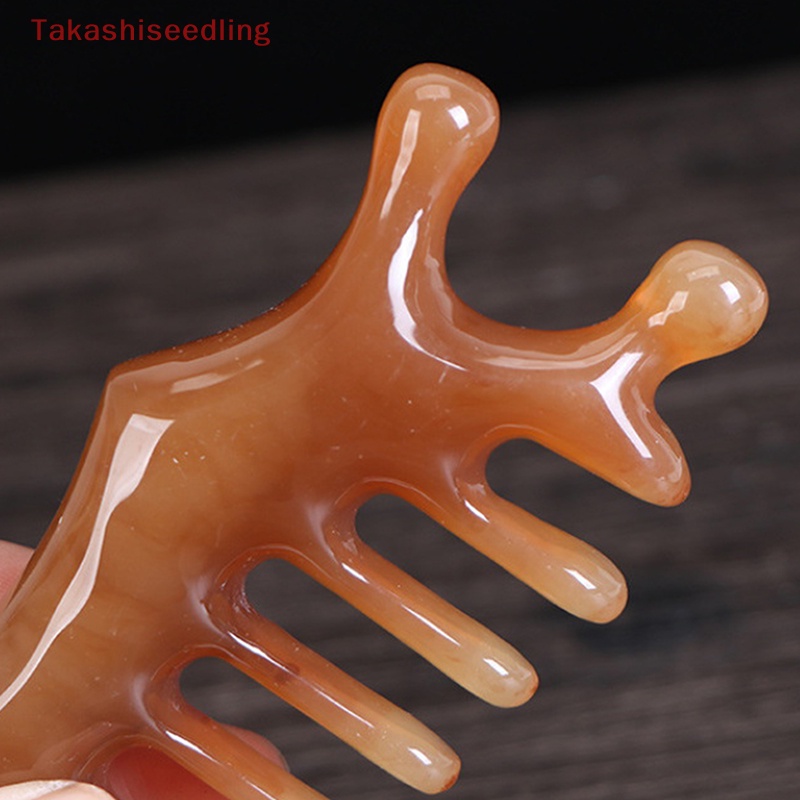 1 Lược Chải Tóc Mát Xa Da Đầu Răng Thưa Bằng Nhựa Resin