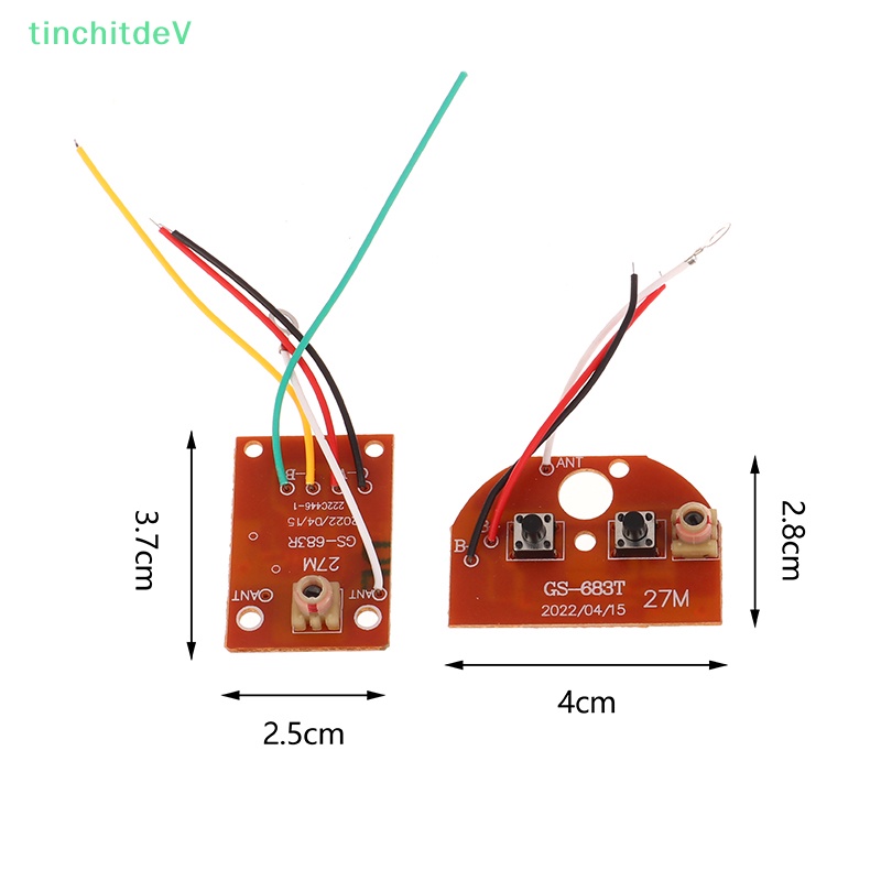 Bảng Mạch Thu Và Phát Tín Hiệu Radio 27MHz PCB Điều Khiển Từ Xa Cho Xe Hơi Xe Tải Đồ Chơi 2CH RC