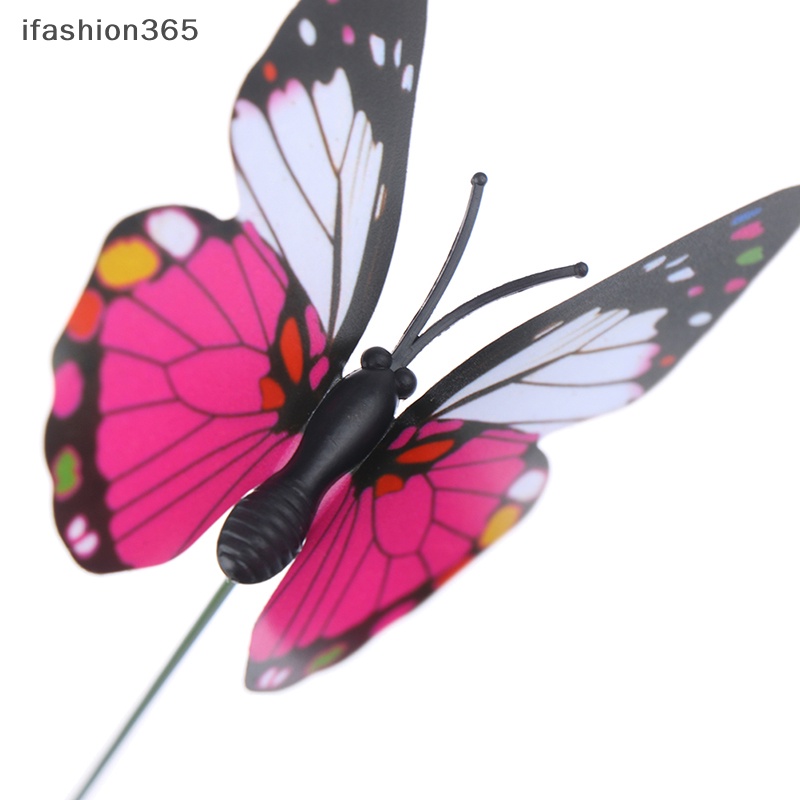 Set 10 Chậu Hoa Hình Bướm Nhiều Màu Sắc Dùng Trang Trí Sân Vườn ifashion365