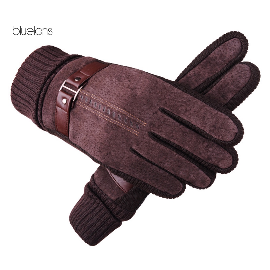 1 Đôi Găng Tay Da Giả Chống Gió Chống Nước Dùng Được Màn Hình Cảm Ứng Cho Chó