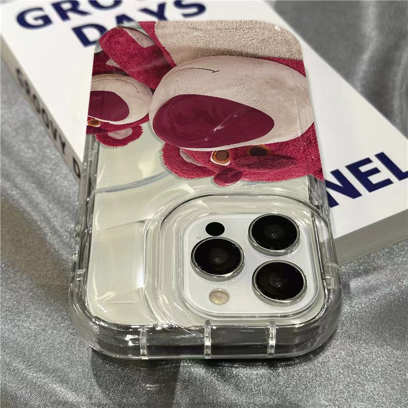 Ốp Điện Thoại Mềm Trong Suốt In Hình Gấu KDN6 1312 Cho iPhone14promax 8 / 117 xrsins