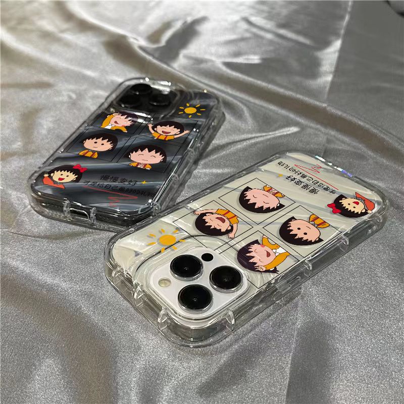 Ốp Điện Thoại Mềm Trong Suốt In Hình Maruko Dễ Thương Cho iPhone14promax 1312 / 11 7 / 8plus xr / sins RKI7