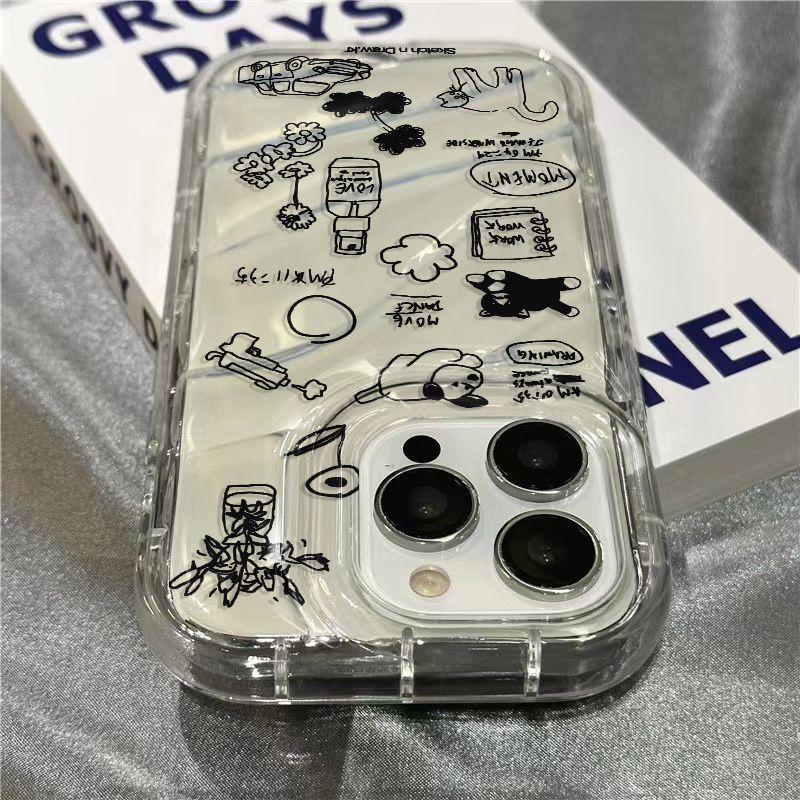 Ốp Điện Thoại Mềm Trong Suốt Họa Tiết Hoạt Hình Dễ Thương Cho Iphone 14Promax / 1312 / 7Plus Xr 11 / 8 UZ37